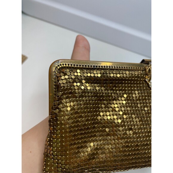 VTG MCM Gold Mesh Evening Wallet Purse W Germany - Picture 6 of 14